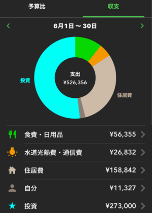 2024年6月の家計簿