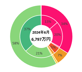 2024年6月13日のリスク資産割合