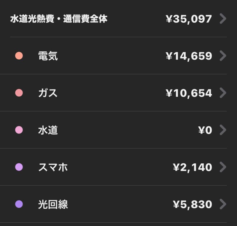 2024年1月の水道光熱費・通信費